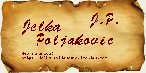 Jelka Poljaković vizit kartica